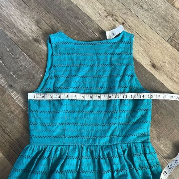 Loft turquoise eyelet sundress size s - Picture 5 of 6
